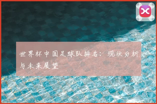 世界杯中国足球队排名：现状分析与未来展望